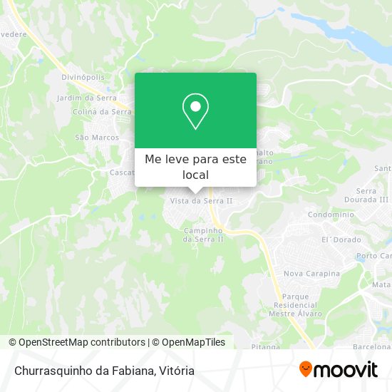 Churrasquinho da Fabiana mapa