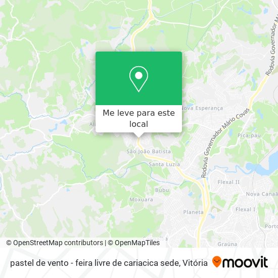 pastel de vento - feira livre de cariacica sede mapa