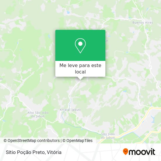 Sítio Poção Preto mapa