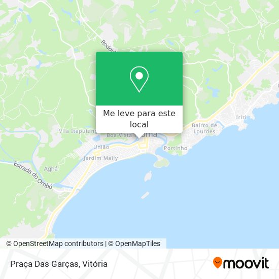 Praça Das Garças mapa
