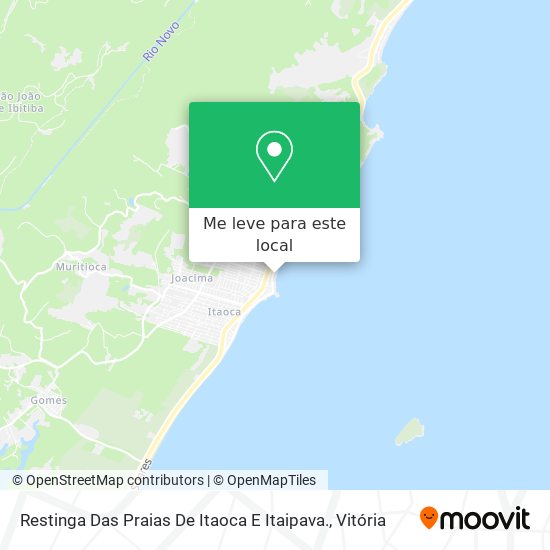 Restinga Das Praias De Itaoca E Itaipava. mapa