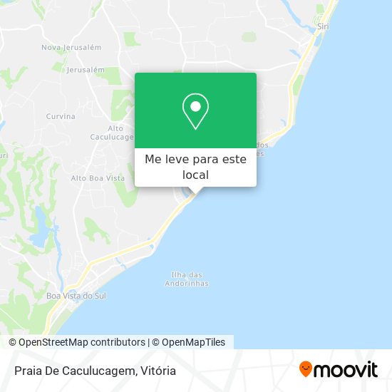 Praia De Caculucagem mapa