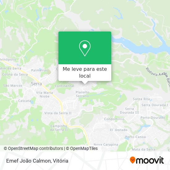 Emef João Calmon mapa