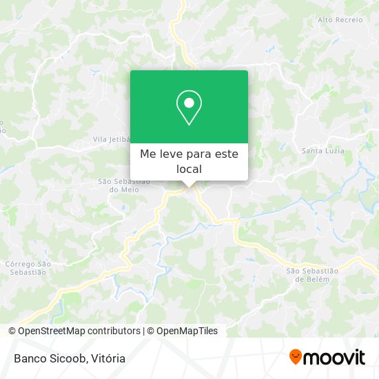 Banco Sicoob mapa