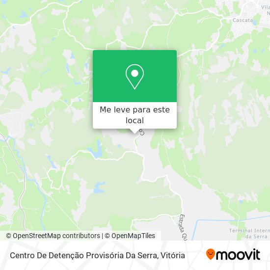 Centro De Detenção Provisória Da Serra mapa