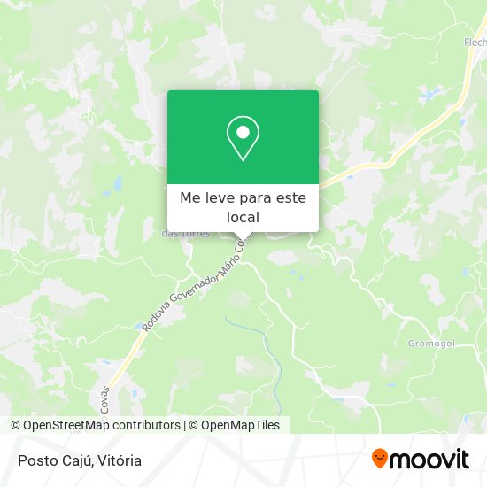 Posto Cajú mapa