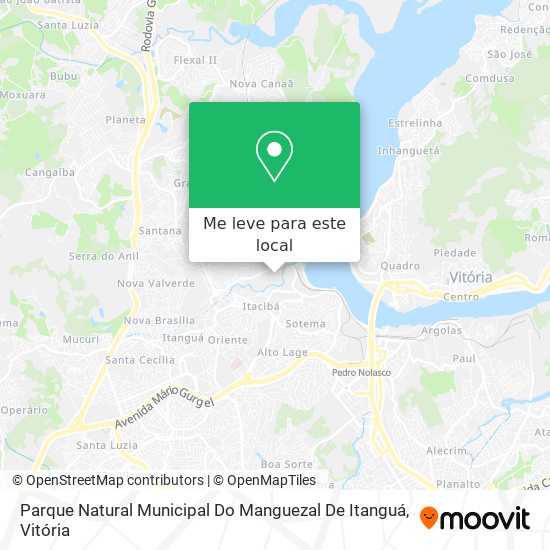 Parque Natural Municipal Do Manguezal De Itanguá mapa
