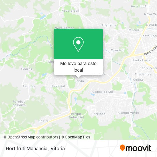 Hortifruti Manancial mapa
