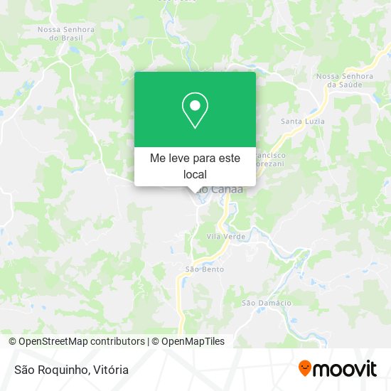 São Roquinho mapa