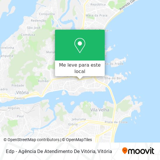 Edp - Agência De Atendimento De Vitória mapa