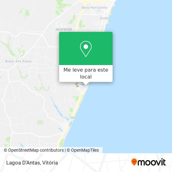 Lagoa D'Antas mapa