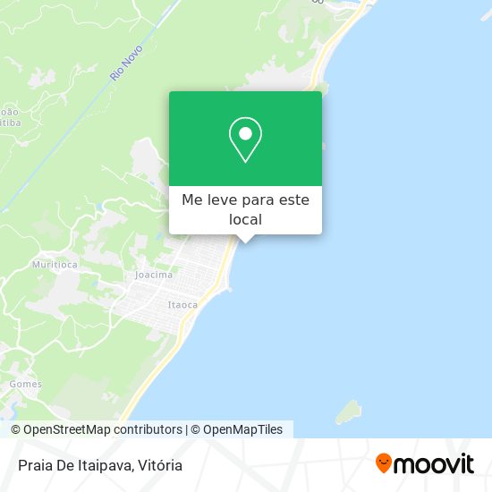 Praia De Itaipava mapa