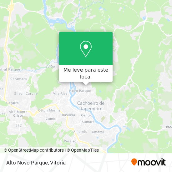 Alto Novo Parque mapa