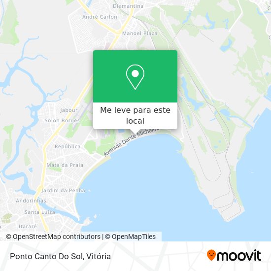 Ponto Canto Do Sol mapa