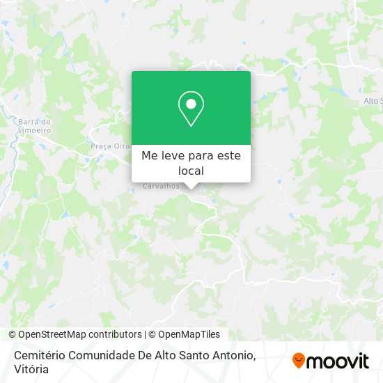 Cemitério Comunidade De Alto Santo Antonio mapa
