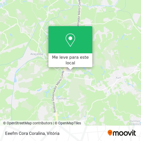Eeefm Cora Coralina mapa