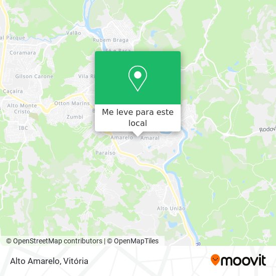 Alto Amarelo mapa