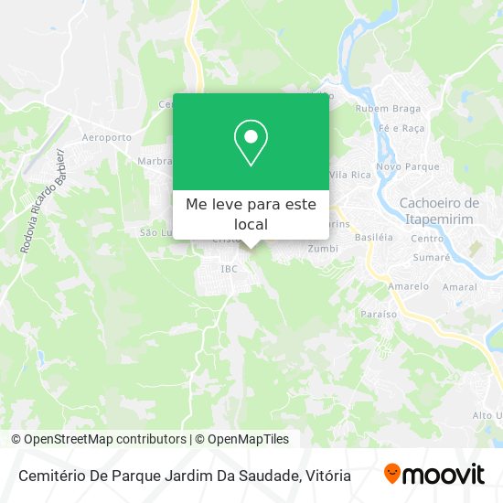 Cemitério De Parque Jardim Da Saudade mapa