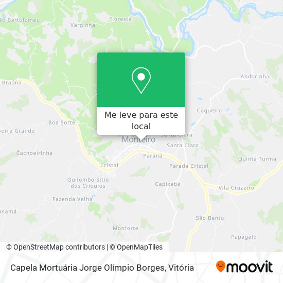 Capela Mortuária Jorge Olímpio Borges mapa