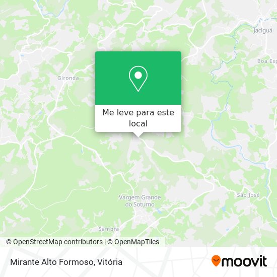 Mirante Alto Formoso mapa