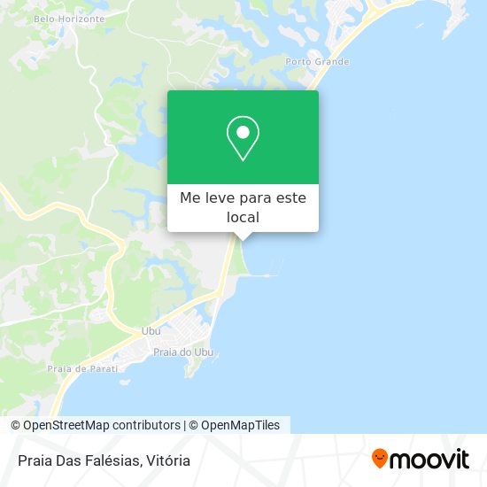 Praia Das Falésias mapa