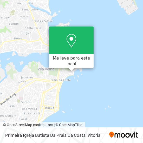 Primeira Igreja Batista Da Praia Da Costa mapa