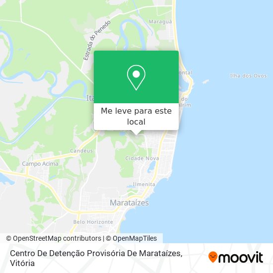 Centro De Detenção Provisória De Marataízes mapa