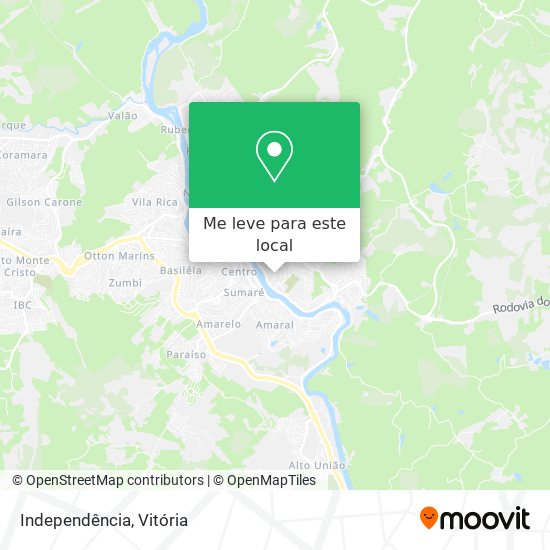 Independência mapa