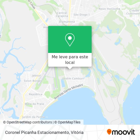 Coronel Picanha Estacionamento mapa