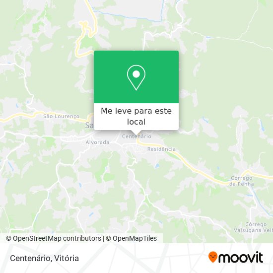 Centenário mapa