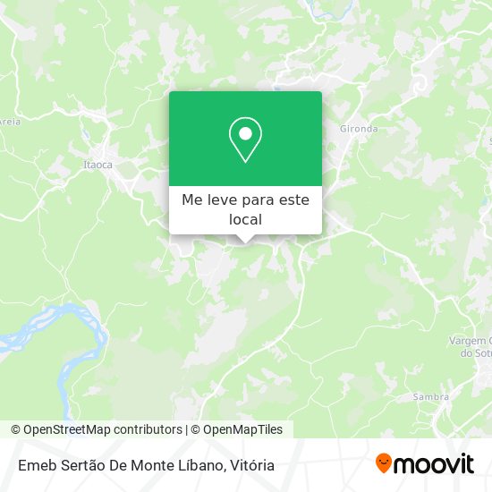 Emeb Sertão De Monte Líbano mapa