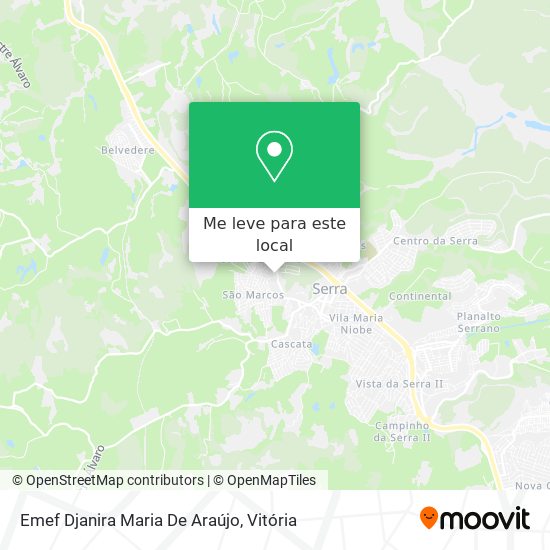 Emef Djanira Maria De Araújo mapa