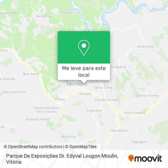 Parque De Exposições Dr. Edyval Lougon Moulin mapa