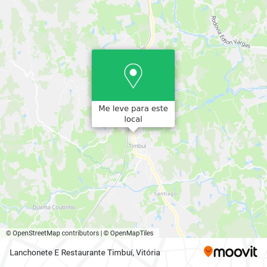 Lanchonete E Restaurante Timbuí mapa