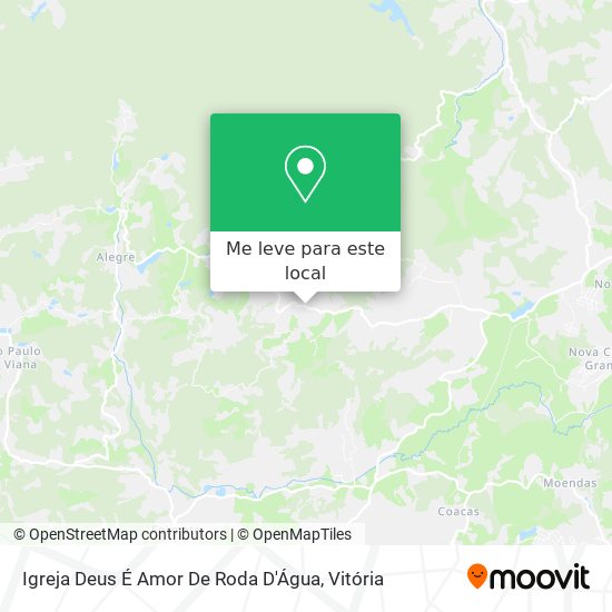 Igreja Deus É Amor De Roda D'Água mapa