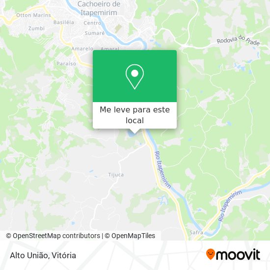 Alto União mapa