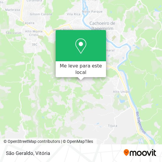 São Geraldo mapa
