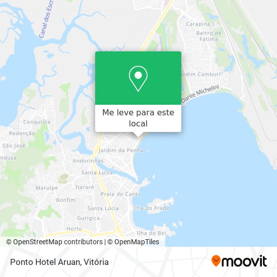 Ponto Hotel Aruan mapa