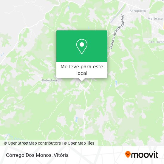 Córrego Dos Monos mapa