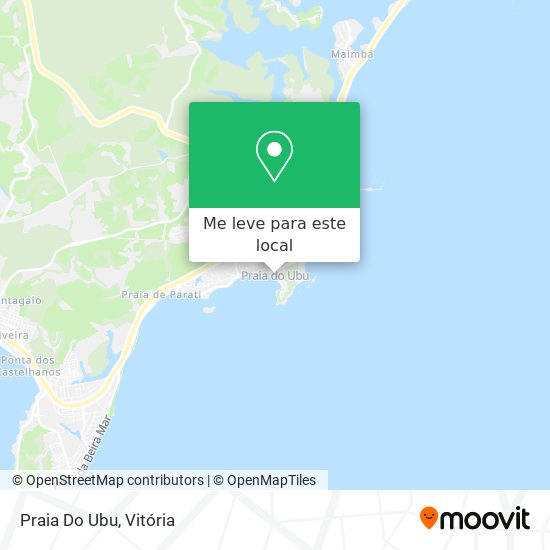 Praia Do Ubu mapa