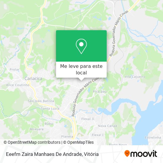 Eeefm Zaira Manhaes De Andrade mapa
