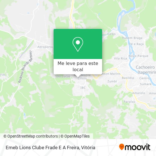 Emeb Lions Clube Frade E A Freira mapa