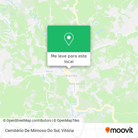 Cemitério De Mimoso Do Sul mapa