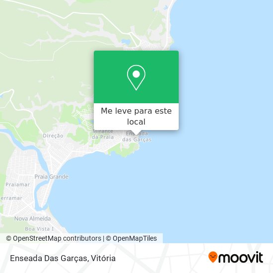 Enseada Das Garças mapa