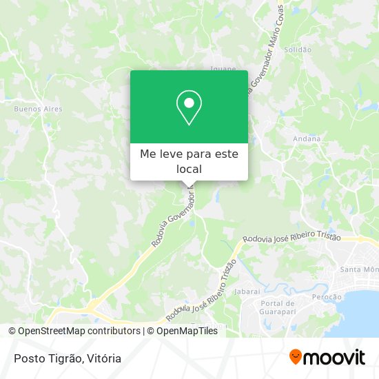 Posto Tigrão mapa