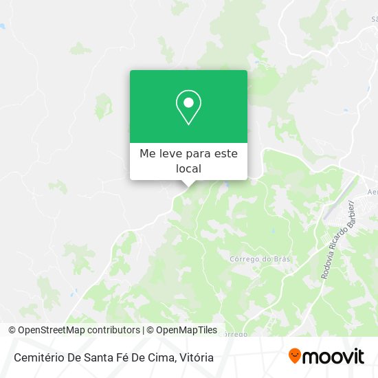 Cemitério De Santa Fé De Cima mapa