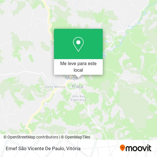 Emef São Vicente De Paulo mapa