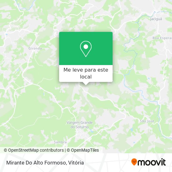 Mirante Do Alto Formoso mapa