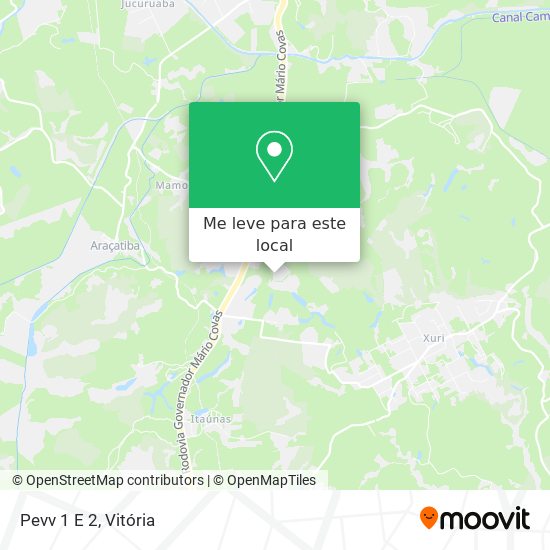 Pevv 1 E 2 mapa