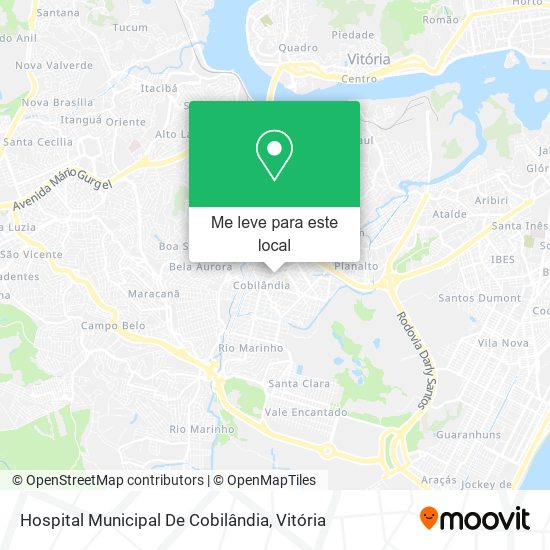 Hospital Municipal De Cobilândia mapa